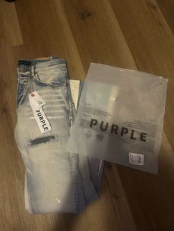 flared purple jeans