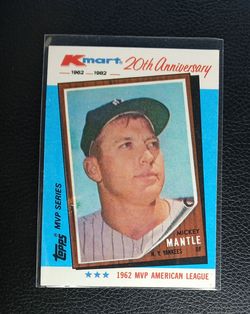 1982 Mickey Mantle card.  $5