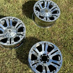 3 Chrome XD Series 20x10 Truck Rims – 6 Lug Chevy – $300 OBO