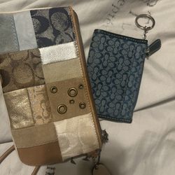 Coach Bundle( Wristlet And Coin Pouch)
