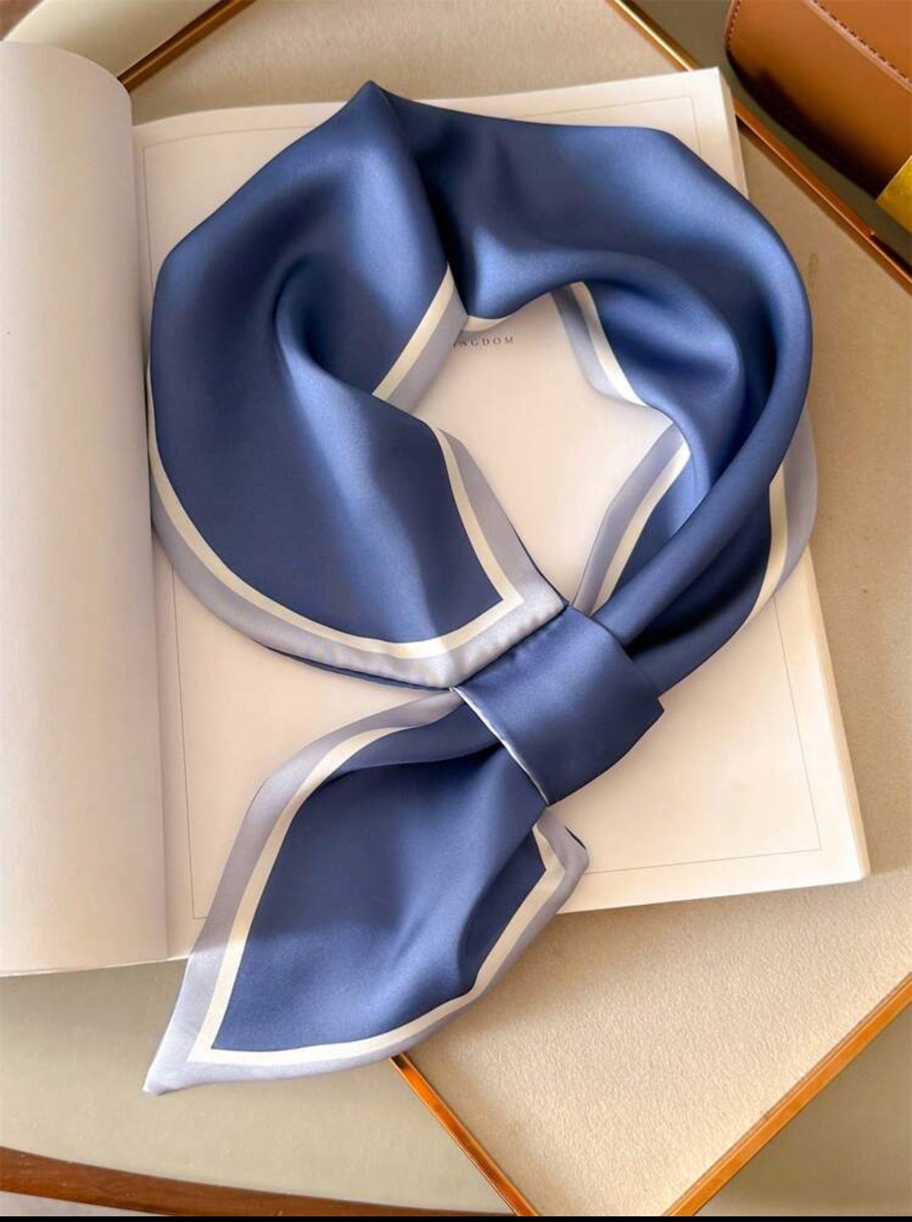 Navy Stewardess Necktie Scarf 