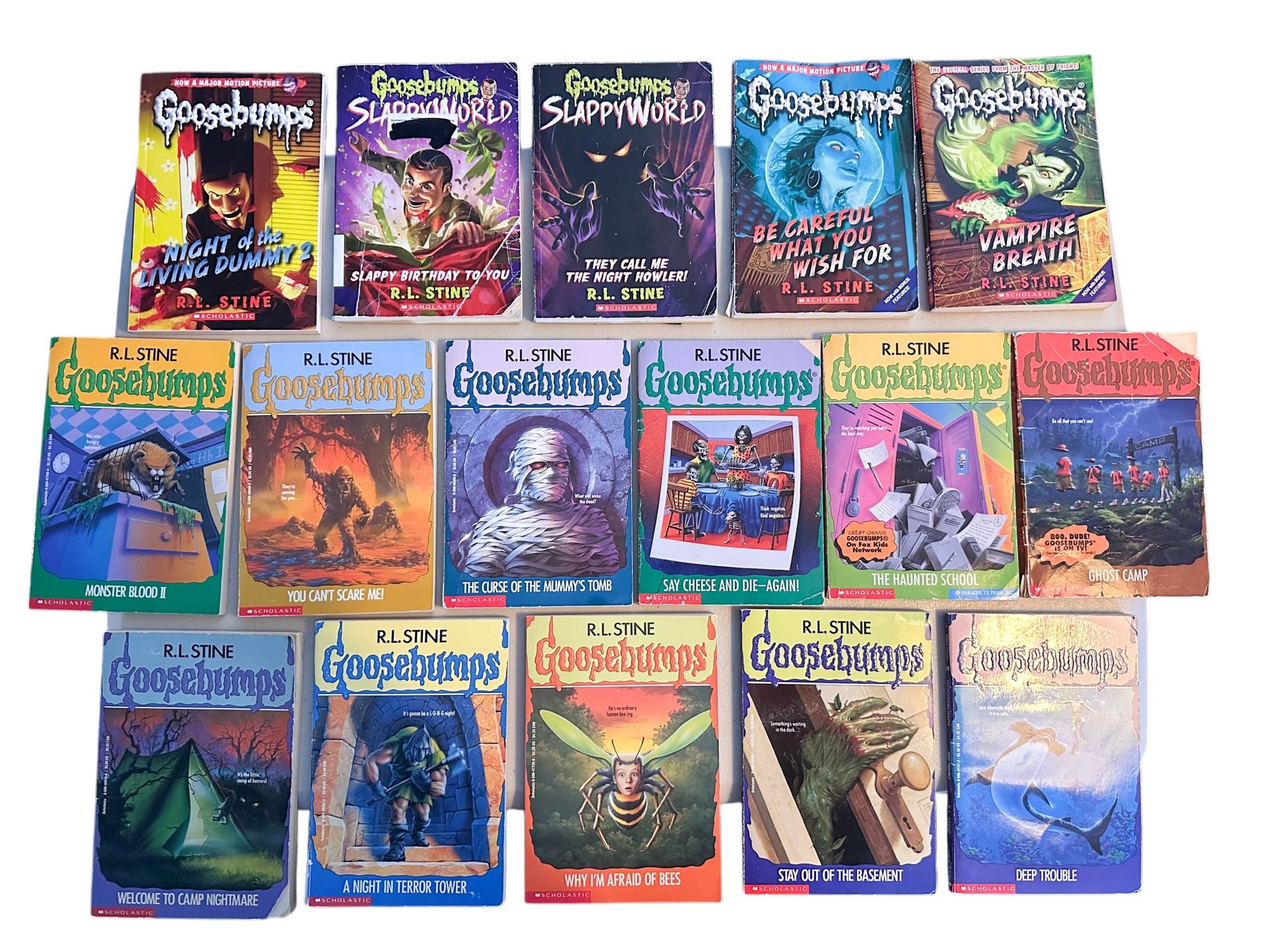 90s Goosebumps Book Lot 16 Books Kids Tween Teen Paperback Collection ...