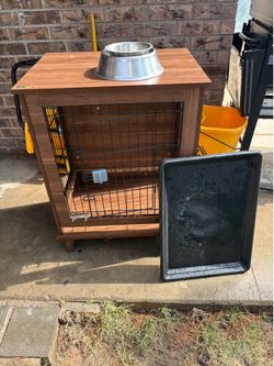 Dog crate furniture