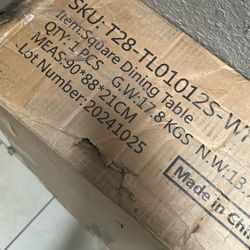 It’s Small Tall White Table Square 