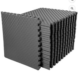 1" Thick Non-Slip EVA Foam 24" X 24" (2' X 2') 18 Interlocking Tiles Brand NEW IN BOX (Covers 72 square Feet)