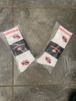 $25 White Chrome Hearts Socks🧦