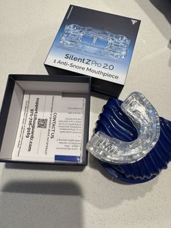 SilentZPro 2.0 - USA Designed Anti Snore Mouthpiece (Size: Large) - Fully Adjustable Anti Snore Mouth Guard - Professional Patented Anti Snore Device
