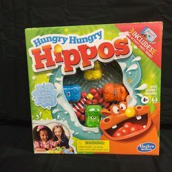 NEW HASBRO HUNGRY HUNGRY HIPPOS CLASSIC MARBLE CHOMPING GAME 