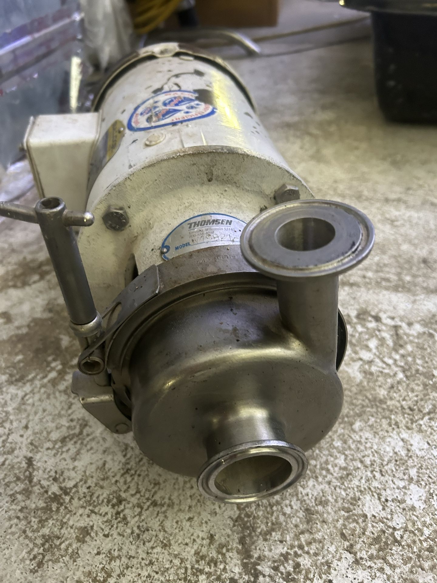 1-1/2 HP LC Thomsen Pump – 1.5” Triclamp Head