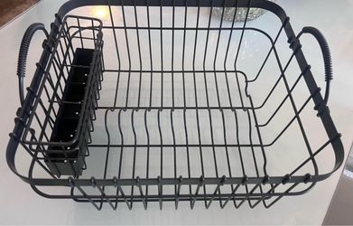 Black Metal Wire Dish Drying Rack