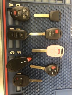 Keys & remotes .. cut and programmed, prices vary message me for more info