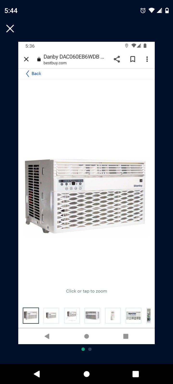 Danby Air Conditioner 6000BTU  NEW