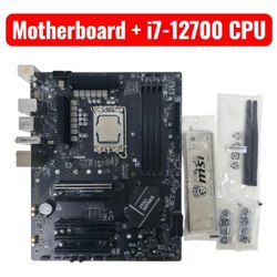 MSI PRO B760-VC WIFI DDR5 Motherboard + Intel Core i7-12700 Combo
