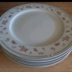 Abingdon Fine Porcelain China dinner plates  Set Of 5