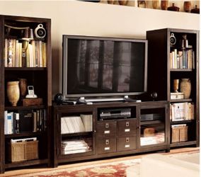 Pottery Barn Rhys Media Console and Towers