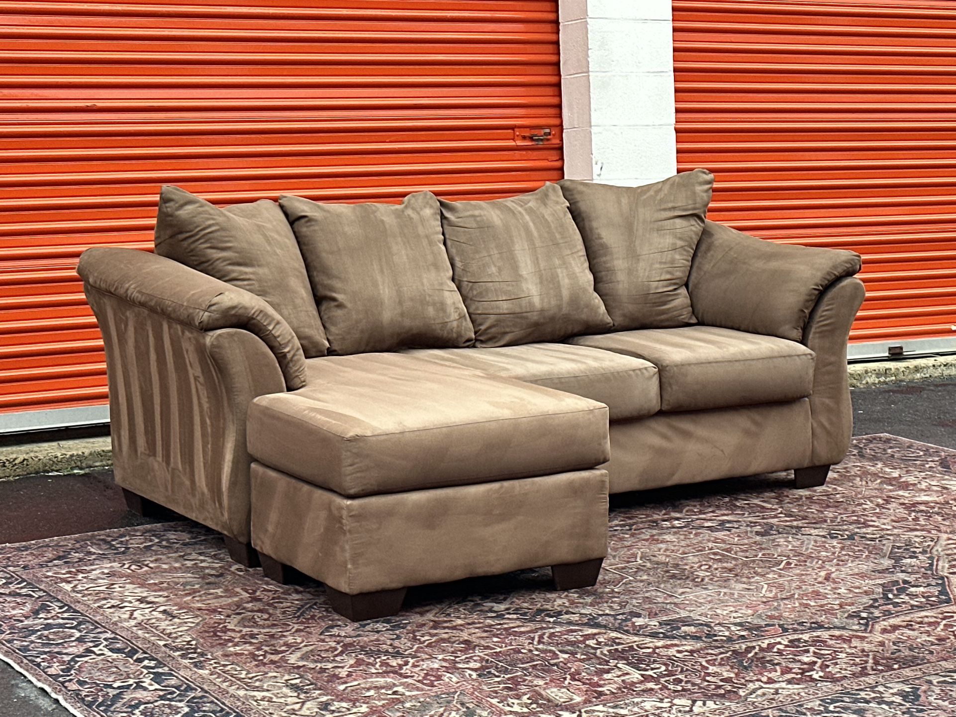 Ashley’s L Shape Reversible Chaise Sectional Couch Set Free Curbside Delivery 