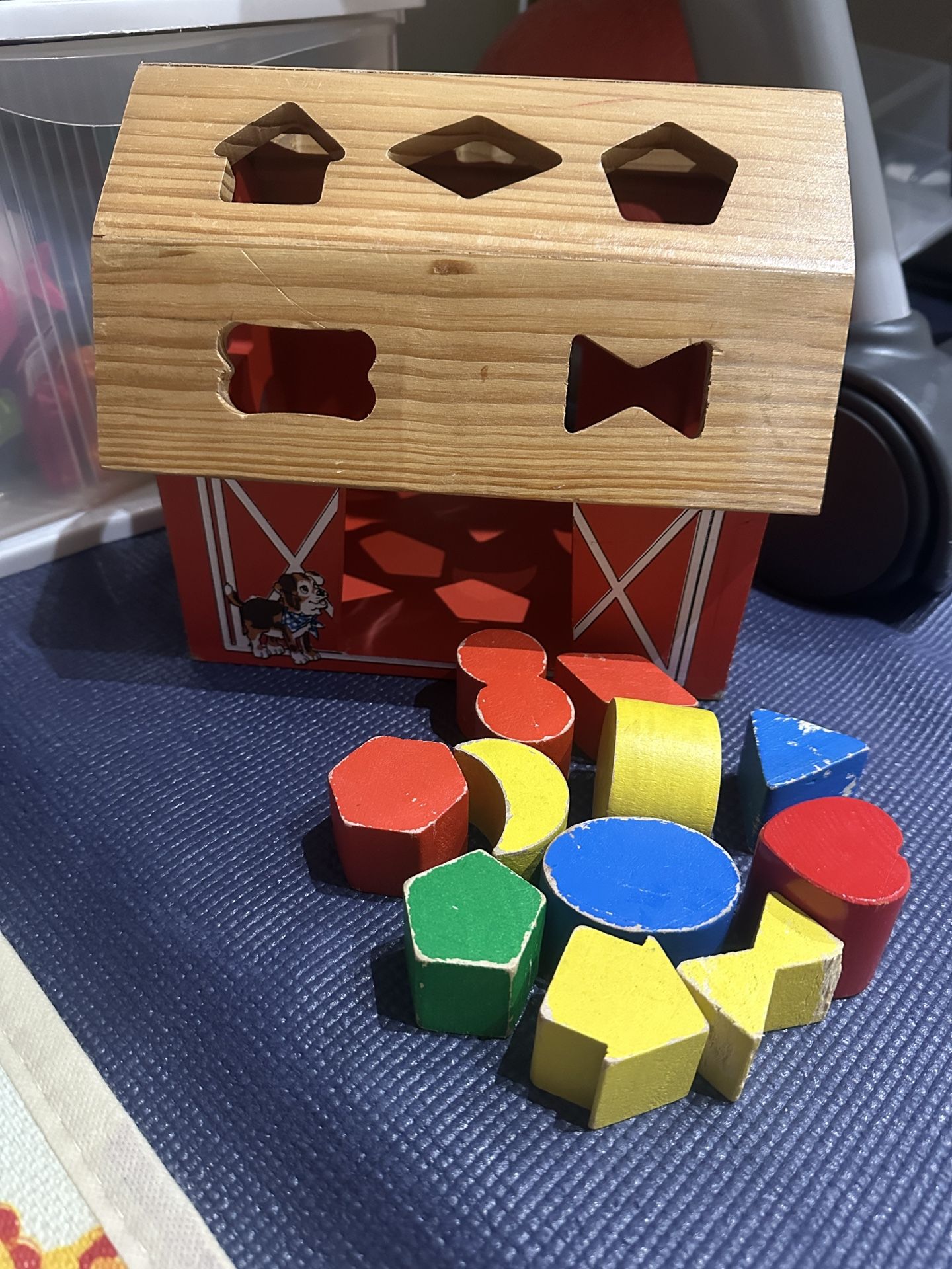 wood sorting toy baby