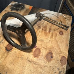 go cart steering wheel and linkage