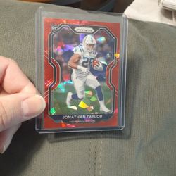 Jonathan Taylor Red Cracked ice Prizm 