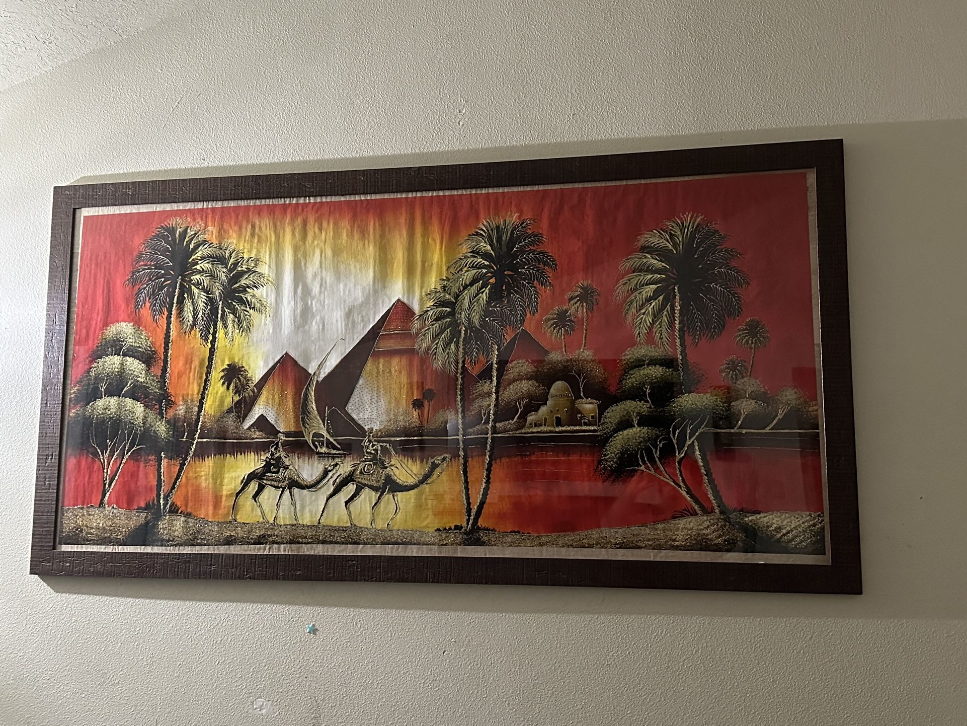 Egyptian Hand Painted On Papyrus