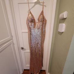 Dazzling Rose Gold Dress