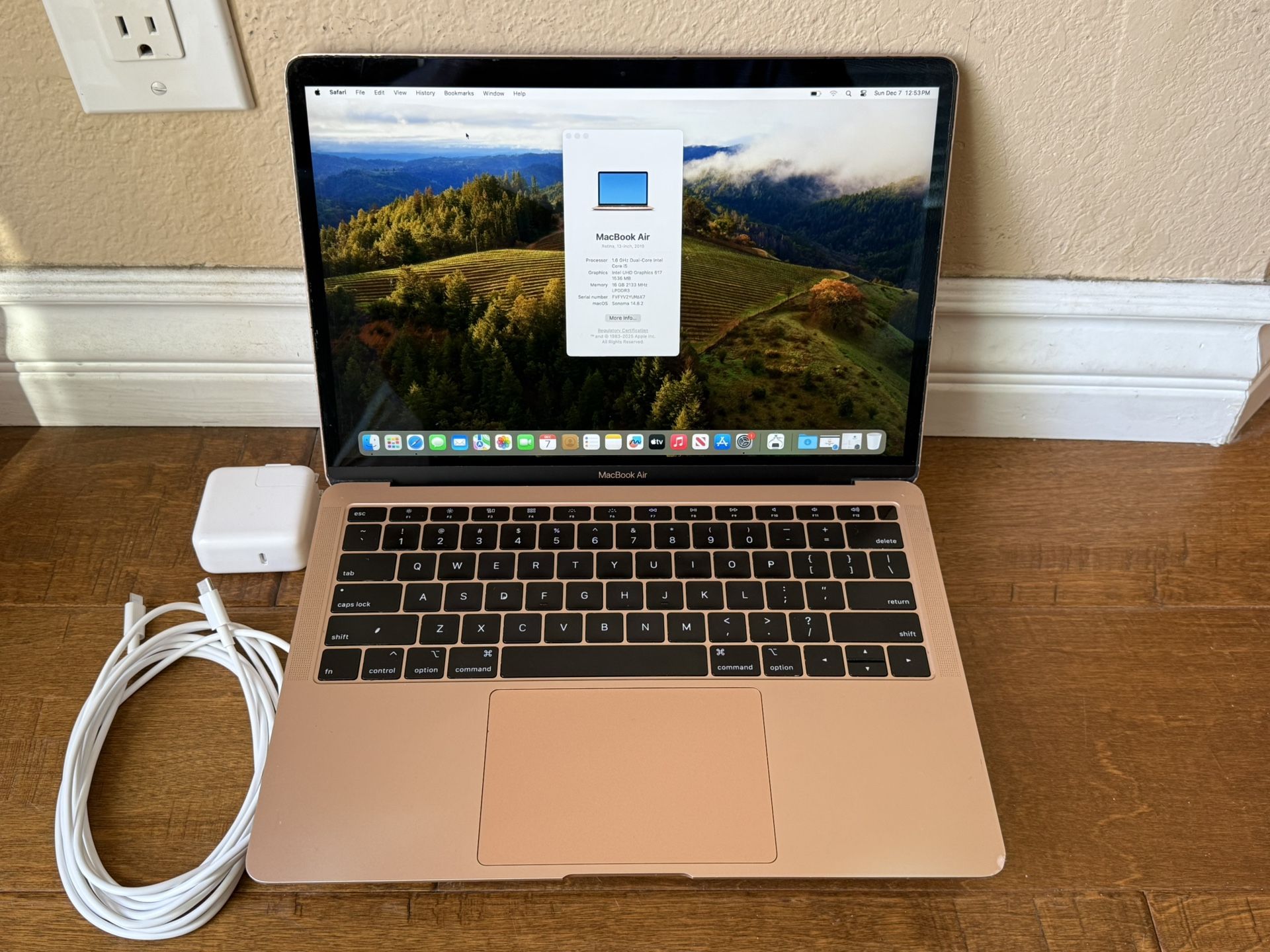 MacBook Air 2019 16G 512G , Cycle = 1