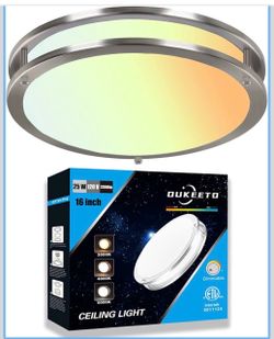 Oukeeto 16in. LED Flush Mount Light