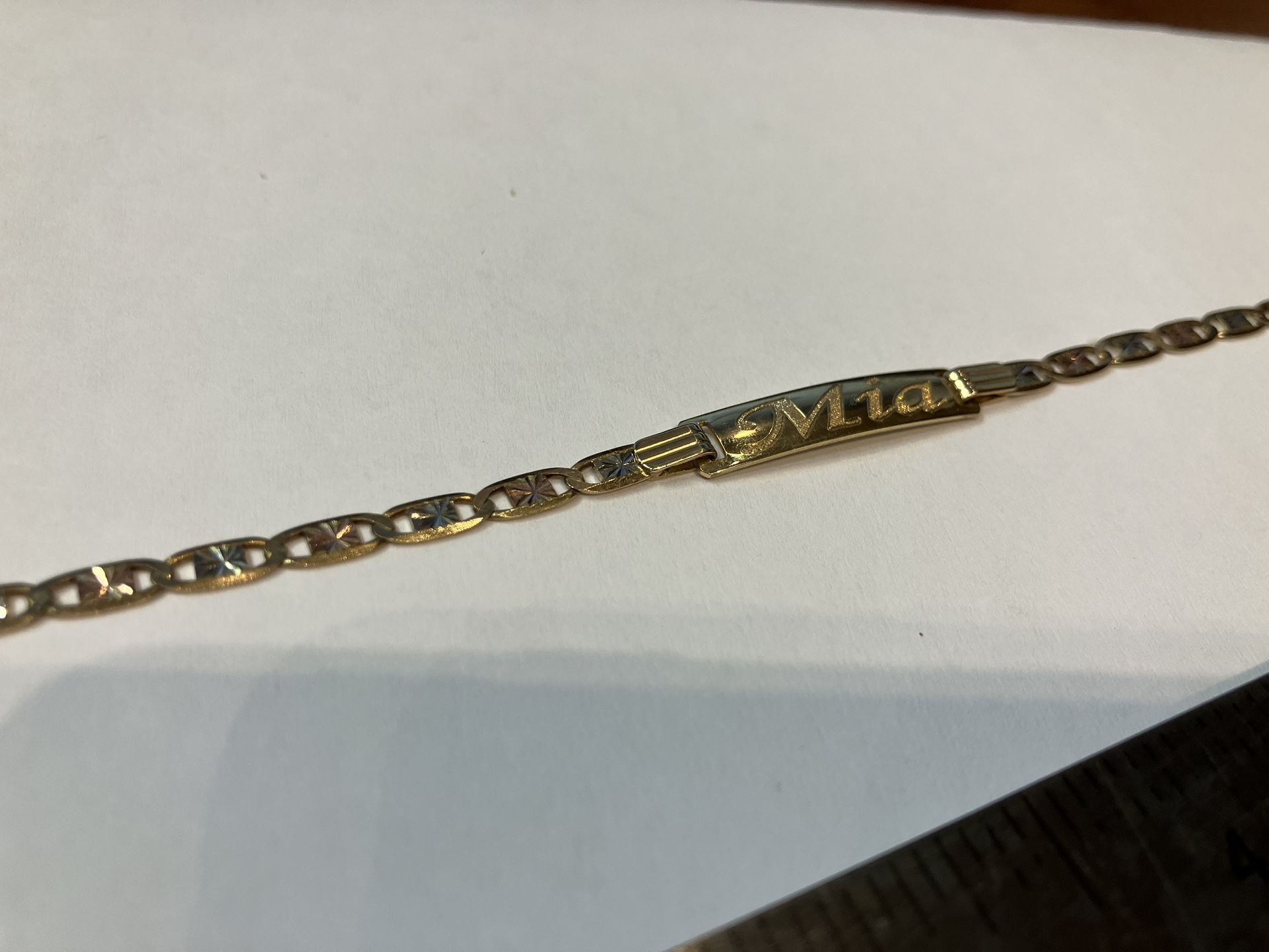 10k Gold Bracelet #109758-3 MJ