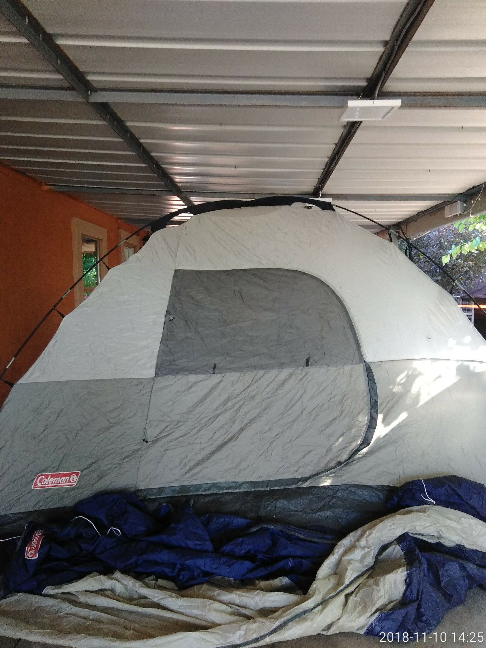 Coleman tent house