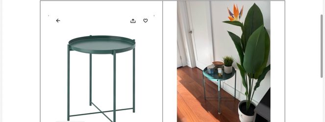 IKEA GLADOM Side table (green)