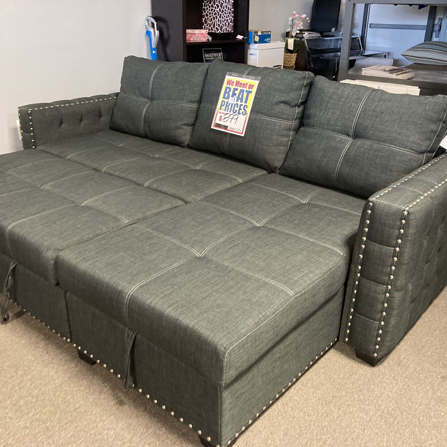 Sleeper Sofa ☑️🩶 $799