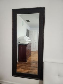 Large brown mirror 67×31inch
