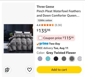 Feathers and Down Comforter Queen Size