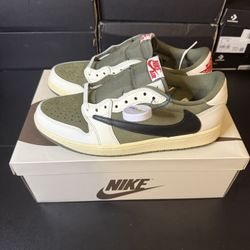Jordan 1 Travis Scott medium olive size 8.5 9.5  
