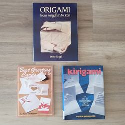 Origami Pop up Greeting Card Books Set Of 3