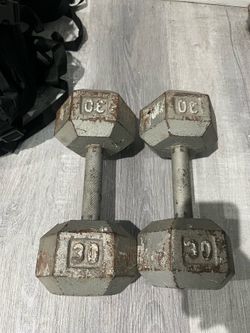 Dumbbells - 30 pounds & 20 pounds
