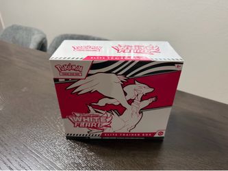 White Flare ETB Pokemon Cards Elite Trainer Box