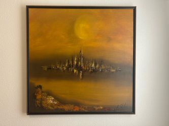 Golden cityscape