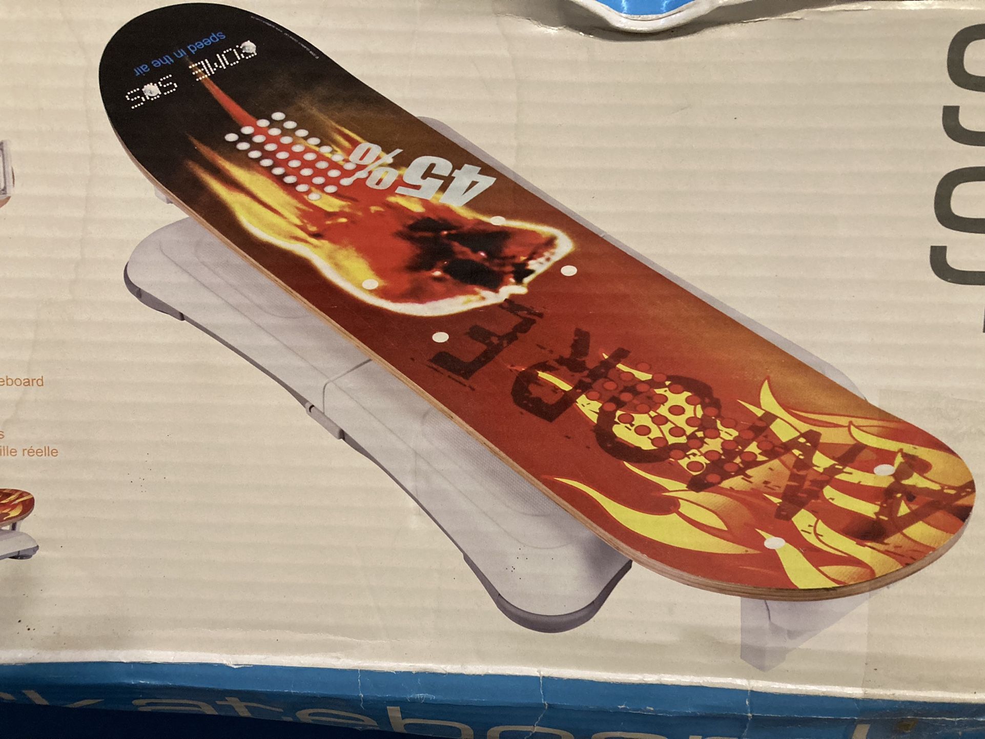 Wii Skateboard/Snowboard With Game