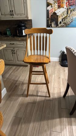 Solid Oak Bar Stools