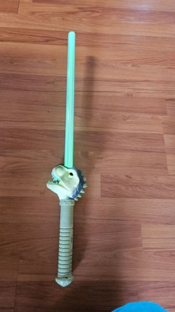 Light up and sound dinosaur sword