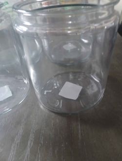 4 Glass Jars 