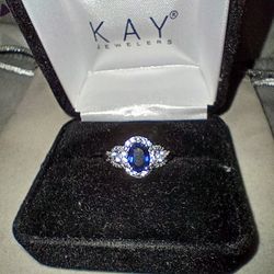 Kay's Sapphire Silver Ring 