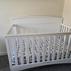 Delta Children Emery 4-in-1 Convertible Baby Crib - Greenguard Gold Certified, White