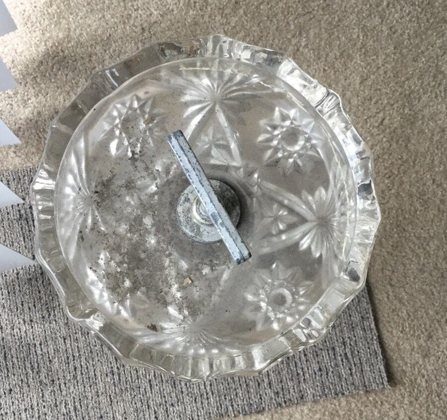 Antique glass ashtray