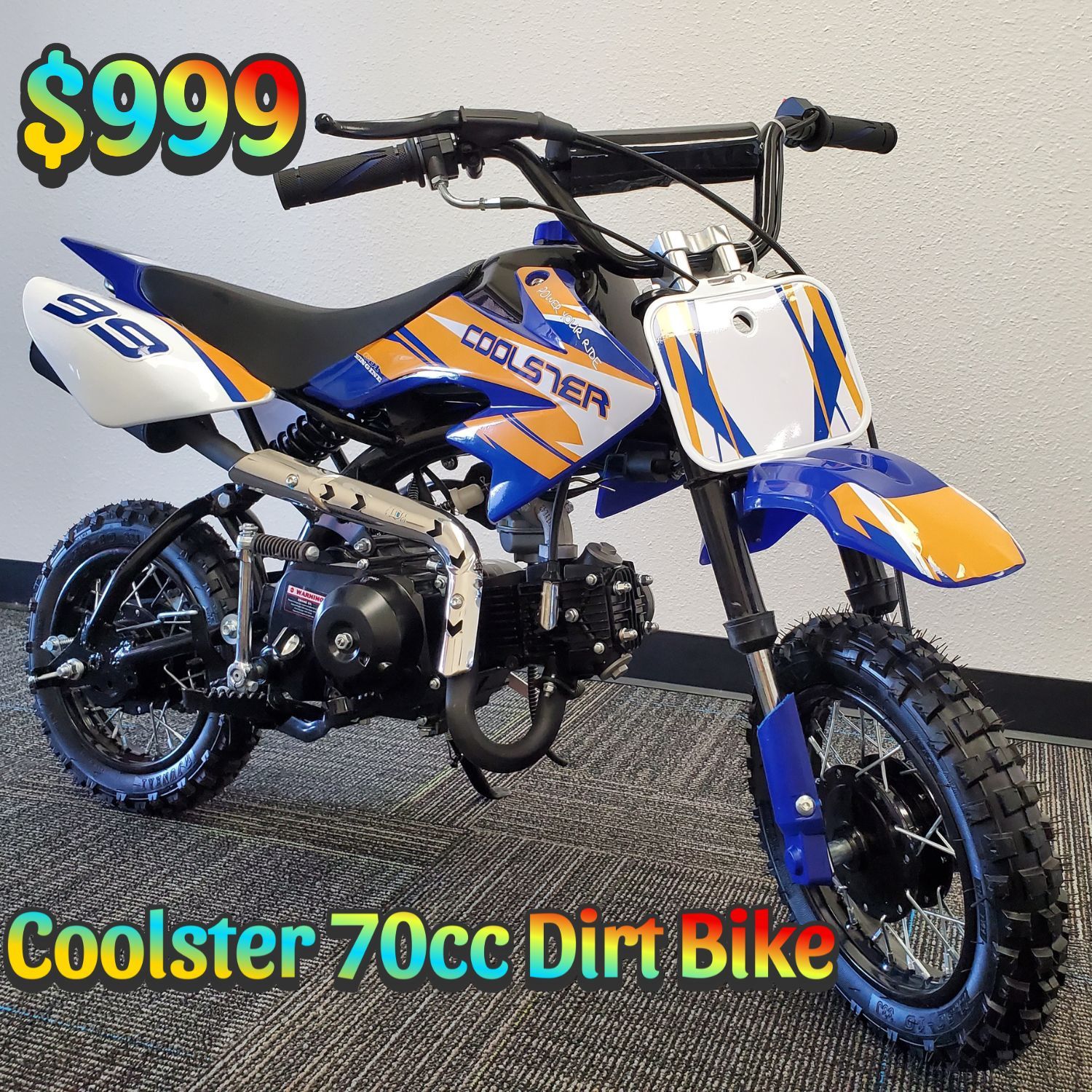 Dirt Bike For Sale in Sacramento! Brand New 70cc Semi-Auto Dirt Bike – Affordable & Powerful! Fully Assembled & Ready to Ride!