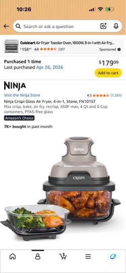 Brand new ninja crispy air fryer