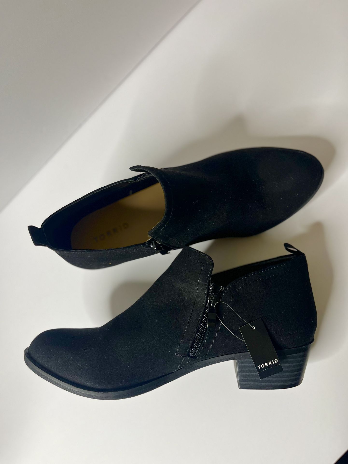 Torrid Black Zip Up Ankle Booties