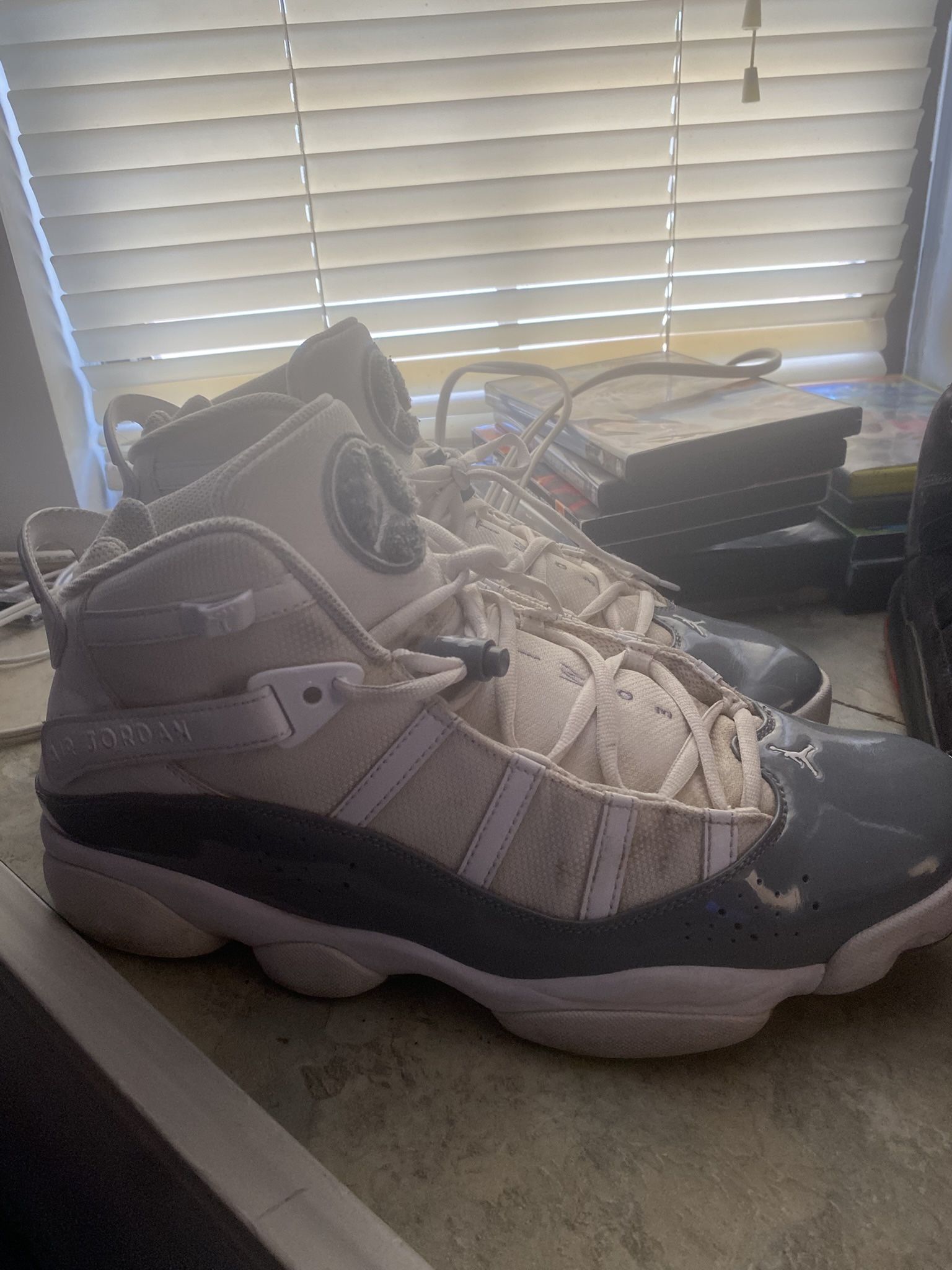 Jordan 6 Rings White Cool Grey $45