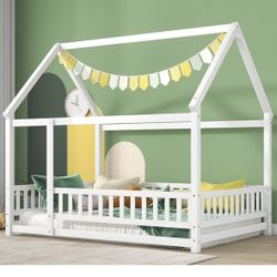 Full Size House Bed For Kids 
